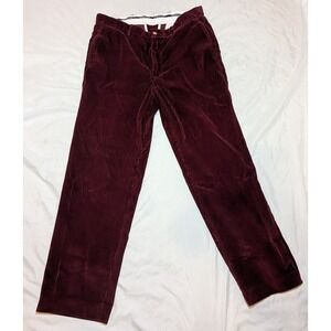 Vinyard Vines Men's Red/Maroon Corduroy Pants Size 35 X U